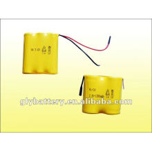 Batterie rechargeable AA 3.6V /2.4V 1300 pour éclairage de secours